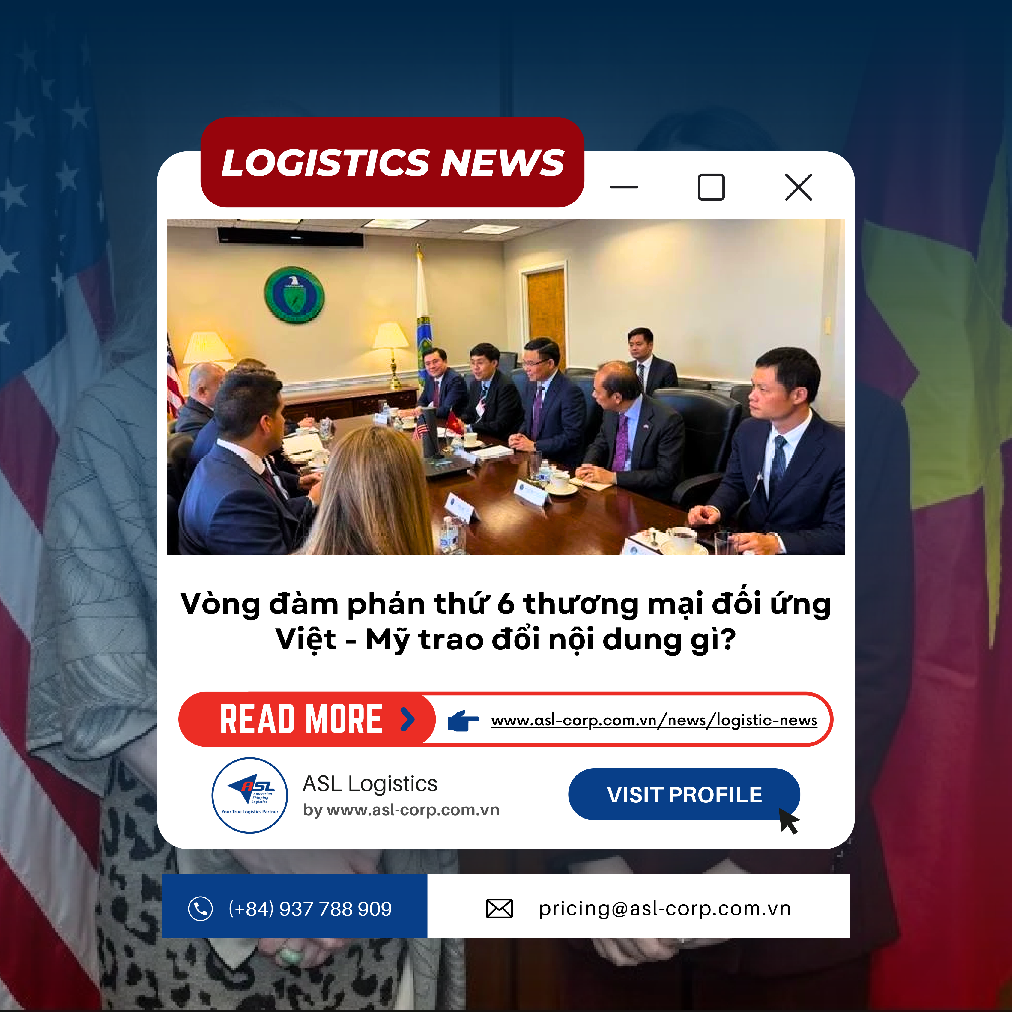 VÒNG ĐÀM PHÁN THỨ 6 THƯƠNG MẠI ĐỐI ỨNG VIỆT - MỸ TRAO ĐỔI NỘI DUNG GÌ?